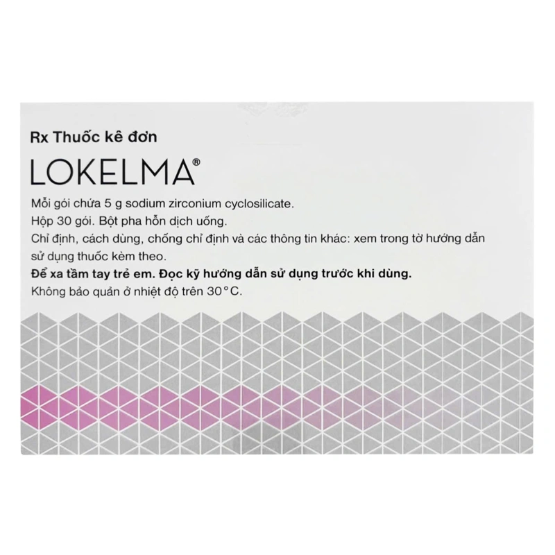 Bột pha hỗn dịch uống Lokelma điều trị tăng kali máu (30 gói x 5g) - 3